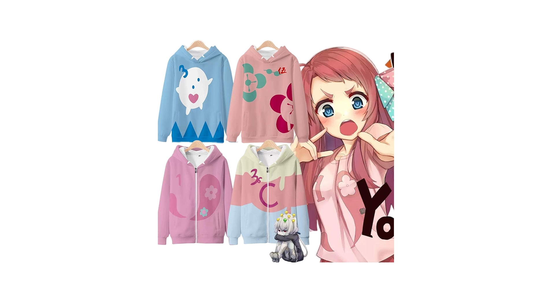 Amazon.co.jp: ゾンビランドサガ パーカー 長袖 源さくら 二階堂サキ